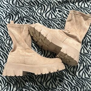 Tan Suede Women's Boots